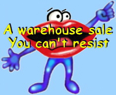 A warehouse sale, you can't resist!